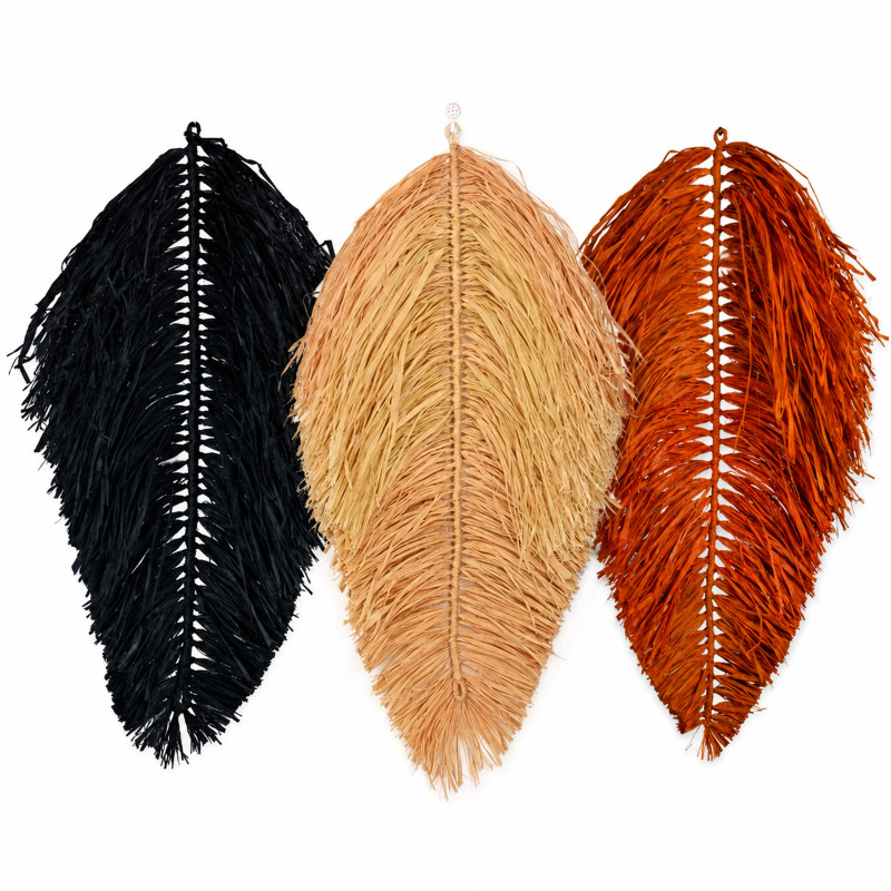 Afro Boho Raffia Wall Art Decor