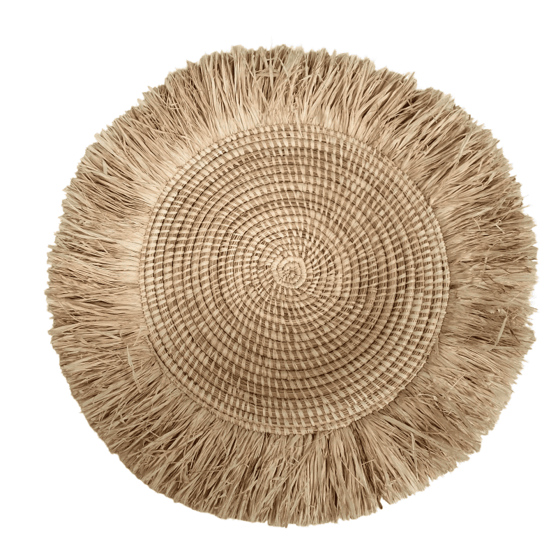 Raffia Boho Fringe Placemats Kenya