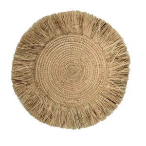 Raffia Boho Fringe Placemats SET OF 6 (Dia: 30 CM – 45 CM)