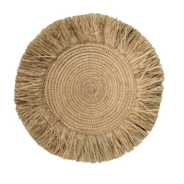 Raffia Boho Fringe Placemats Kenya Lucidity
