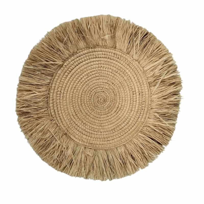 Raffia Fringe Boho Placemats Kenya
