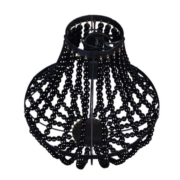 Ebony Beaded Ceiling Lampshade Kenya Lucidity