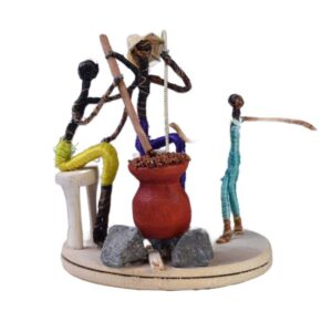 Kamande and Family (Hgt: 15 CM; Dia: 14 CM)