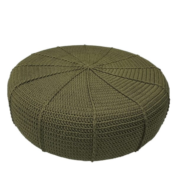 Woven Sisal Pouffe Green Kenya Lucidity