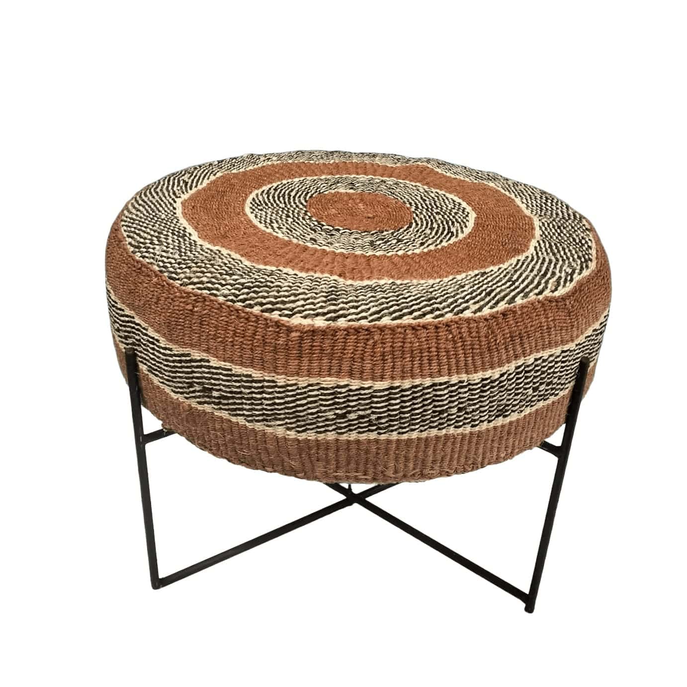 Kiondo Pouffe Ethnic on Stand Kenya