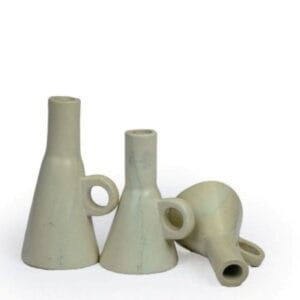 Kombe Soapstone Candle Holders SET OF 3