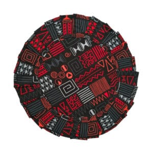 Round Fabric Placemats Ankara SET OF 6 (Dia 44 CM)