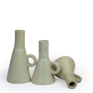 Kombe Soapstone Candle Holders SET OF 3