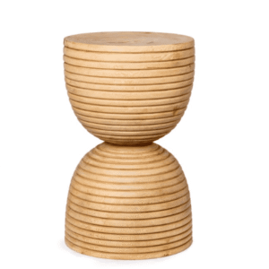 Spiral Carved Log Stools (Dia: 30 CM; Hght: 50 CM)