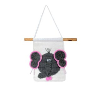 Mtoto wa Ndovu Wall Art Decor (Lgth: 25 CM; Wdth: 20 CM)