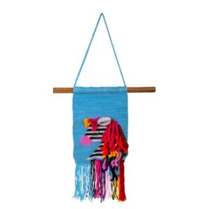 Zebra Unicorn Wall Art Kenya (Lgth: 25 CM; Wdth: 20 CM)