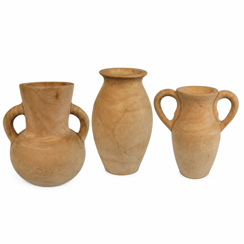 Rustic Wood Vases Kenya