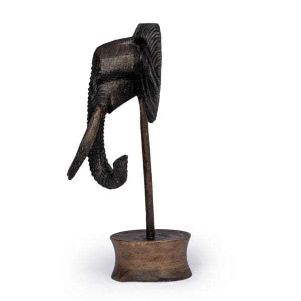 Liech Wooden Wildlife Head Sculpture Kenya Side Lucidity