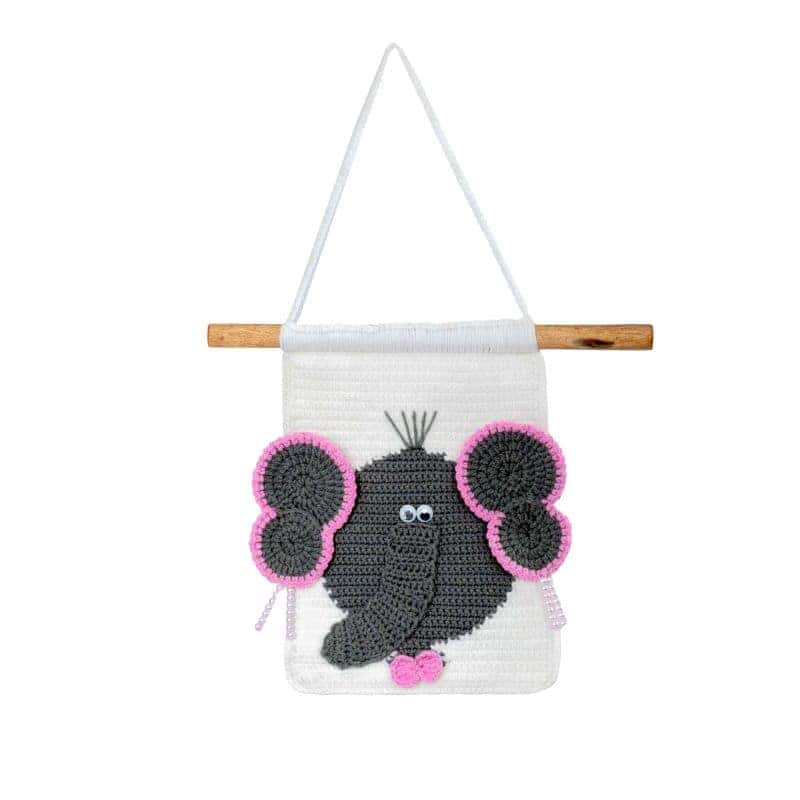 Mtoto wa Ndovu Grey Kids Wall Hanging