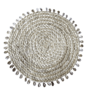 Cowrie Shell Sisal Placemats SET OF 6 (Dia: 30CM)