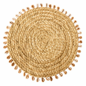 Cowrie Shell Sisal Placemats SET OF 6 (Dia: 30CM)