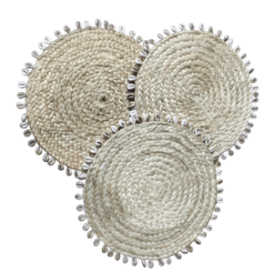 Cowrie Shell Sisal Placemats SET OF 6 (Dia: 30CM)
