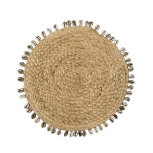 Cowrie Shell Sisal Placemats SET OF 6 (Dia: 30CM)
