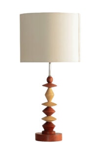 Brown Bead Table Lampstand Kenya Handmade Lucidity