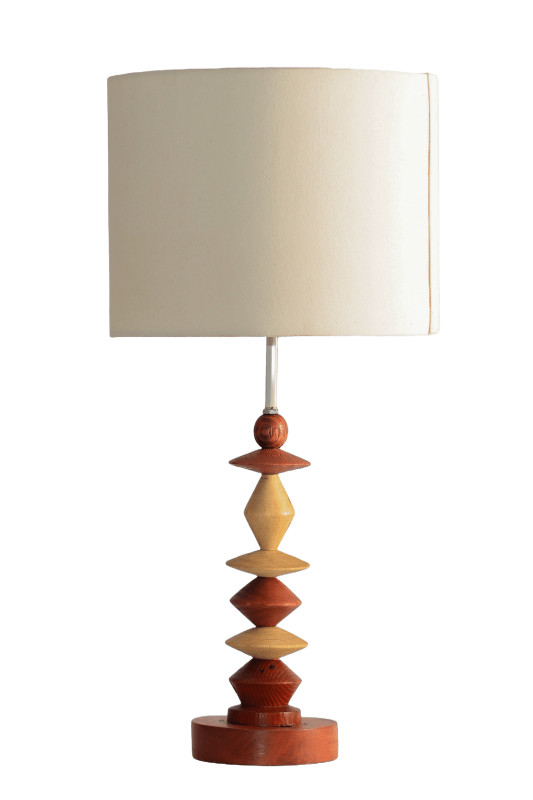 Brown Bead Table Lampstand