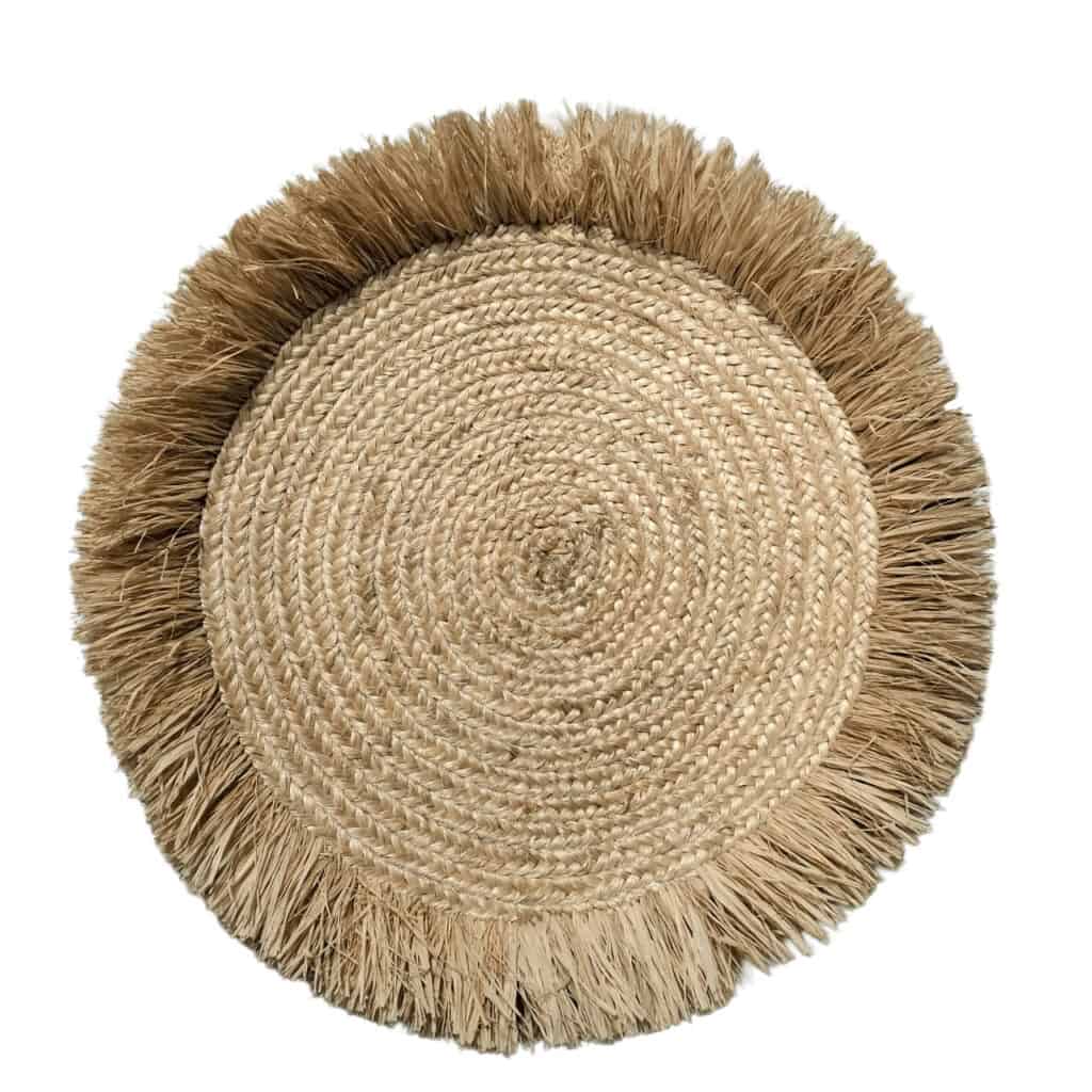 Sisal Fringe Wall Mat Lucidity Kenya