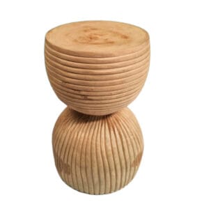 Dabo Spiral Carved Log Stools (Dia: 40 CM; Hght: 50 CM)