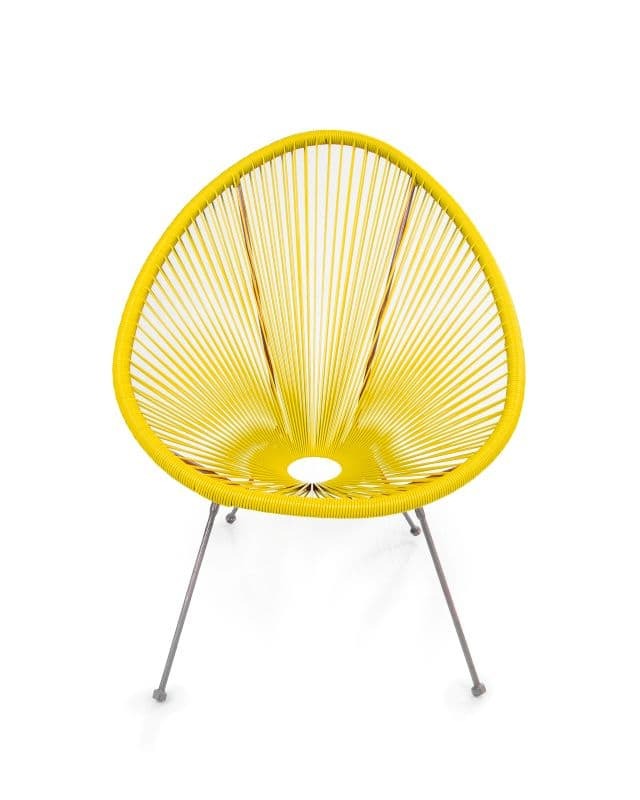 Buy Acapulco Chair Sunshine Yellow from Lucidity Artisanals Outdoor Furniture Kenya