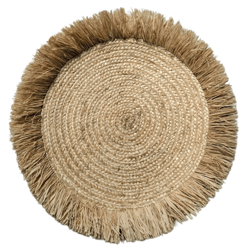 Buy Sisal Fringe Wall Mat from Lucidity Artisanals